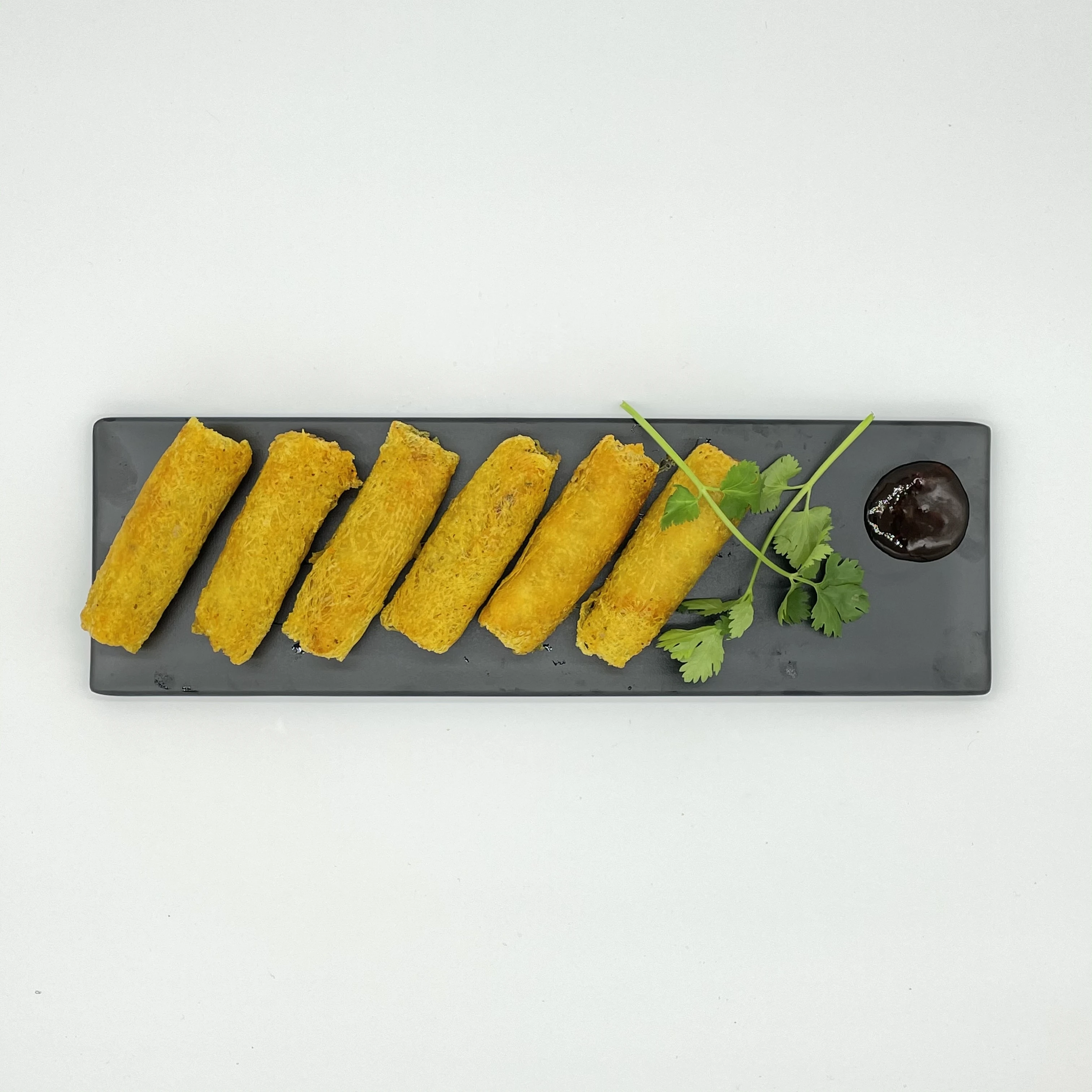 Factory sale various cheap stock eco-friendly fresh seafood frozen antarctic krill rolls scallion shrimp spring rolls