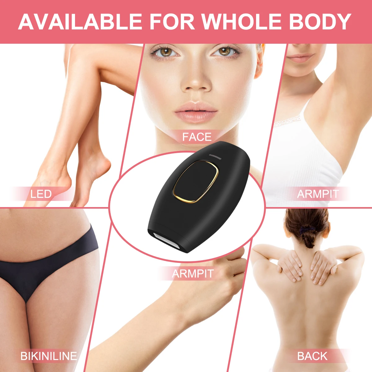 2022 Professional LPL Laser Hair Removal Portable IPL Epilator Appliances Home Lazer Electrolysis Hair Removal Machine