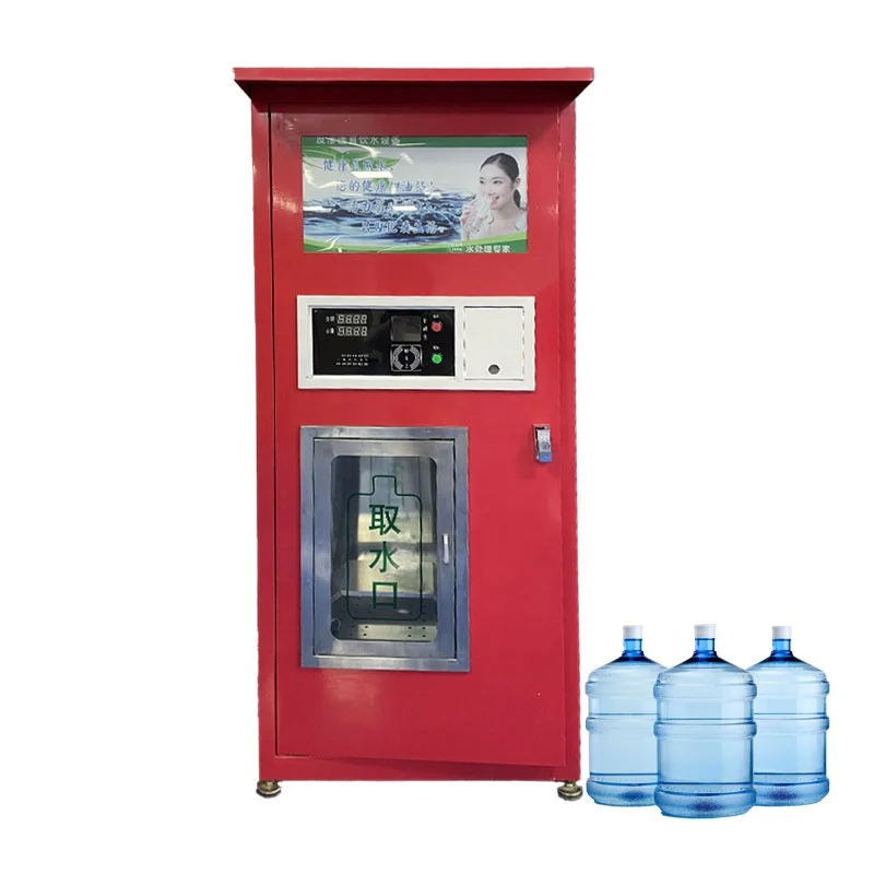Commercial equipment and mechanical  water vending machine solar water vending machine with card and recharge machine