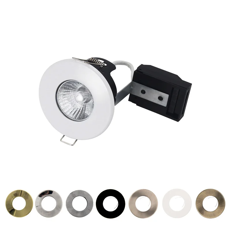 Gu10 Fire Rated Downlight Aluminum Ip65 Water Proof Recessed Gu10 Spot Light 50W Max White Led Downlight