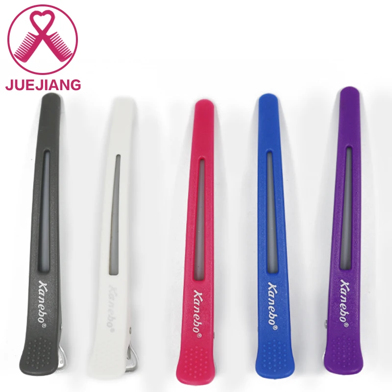 Профессиональная салонная пластиковая утка Нескользящая силиконовая утка заколка для волос секция заколка для волос для женщин