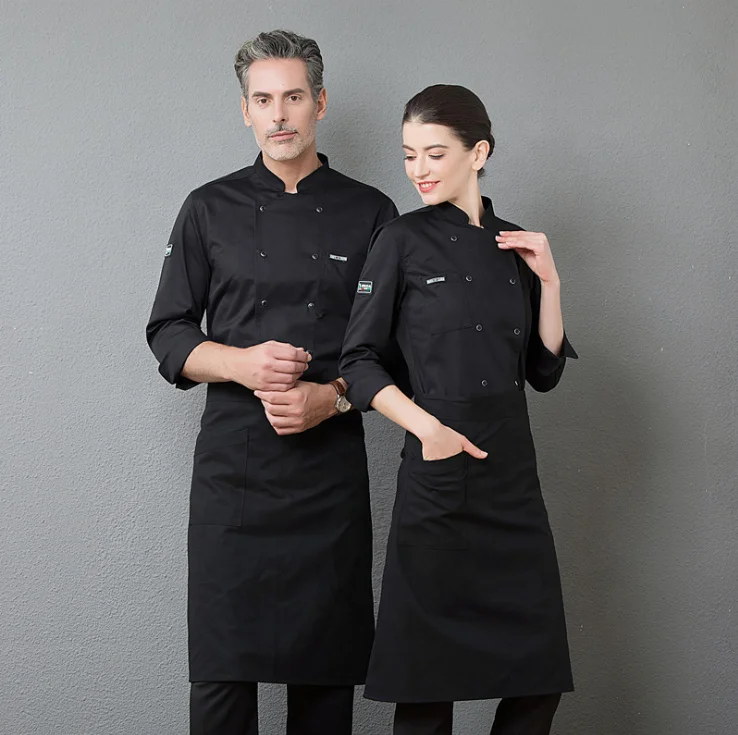 Cyalaa 2021 Manufactured Customized Long Sleeve Breathable Chef Uniform