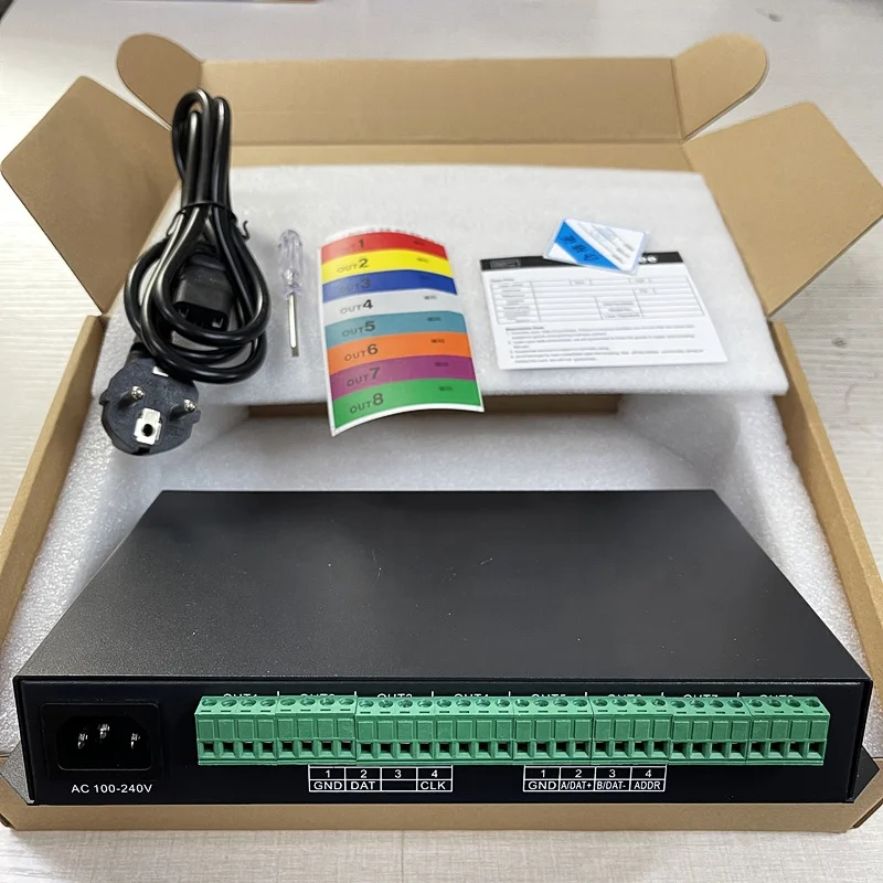 T-700K контроллер DMX для светодиодных пикселей был обновлен из T-500K