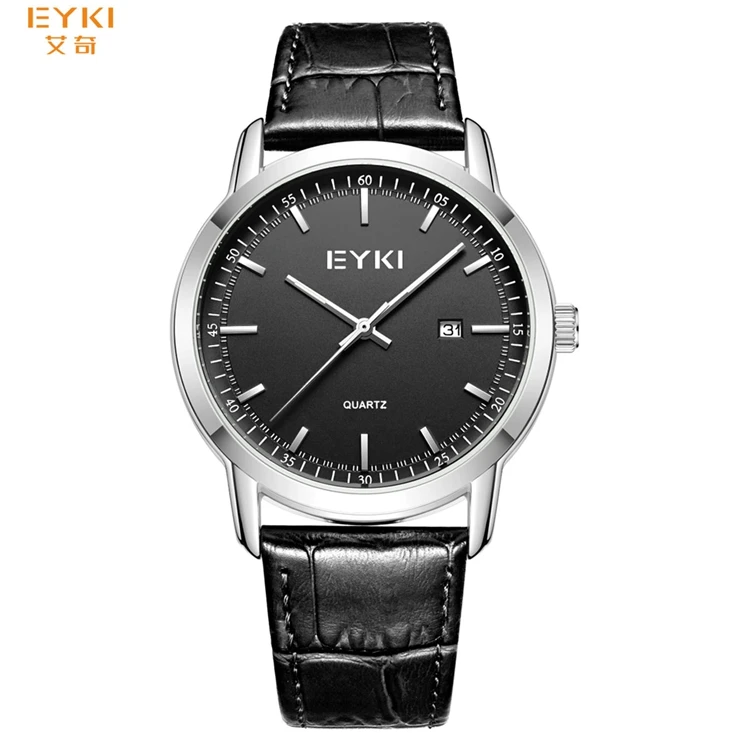 EYKI E1151 Leather Strap Latest Couple Excel Watches Japan Quartz Atm Unisex Watch