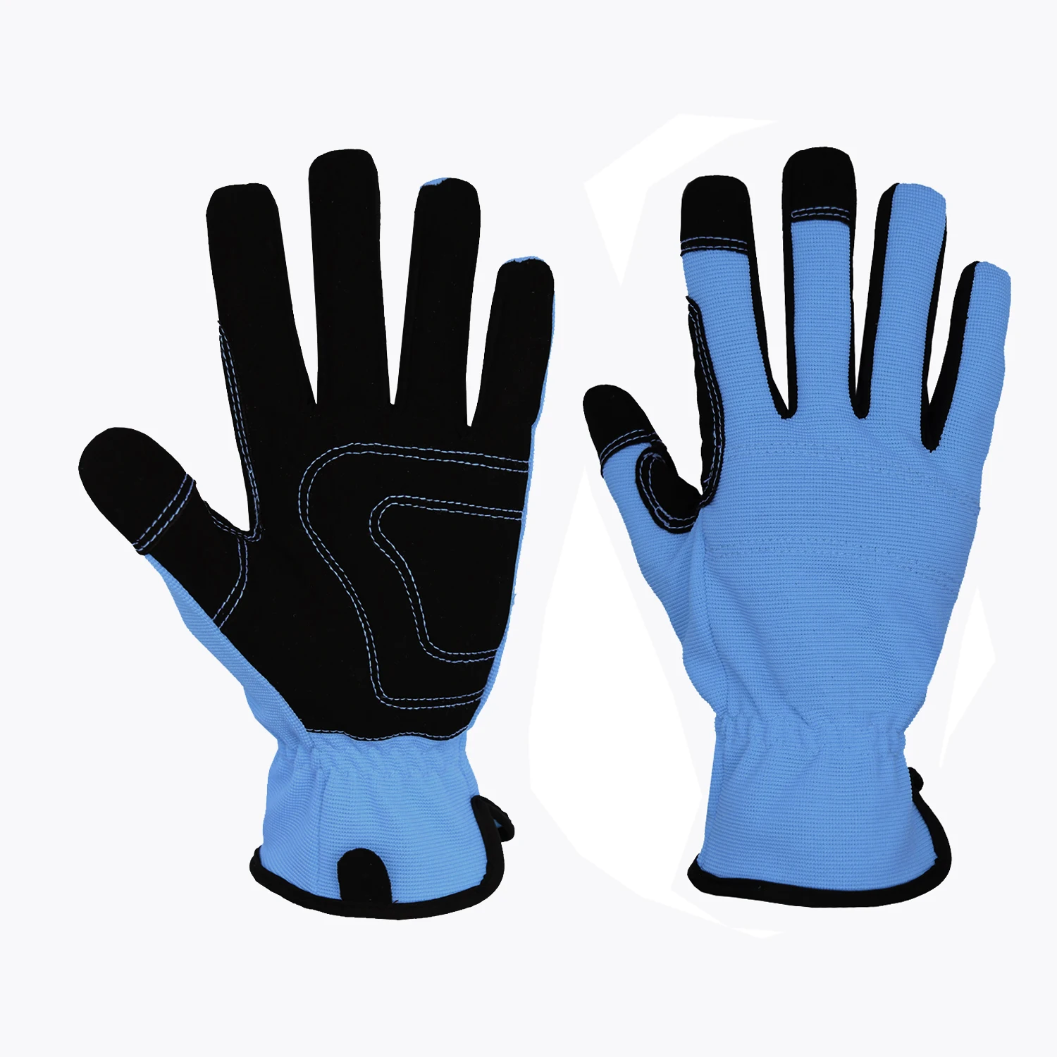 HANDLANDY brown nubuck Vibration-Resistant Repair hand Gloves Gardening Work touchscreen gloves for outdoor