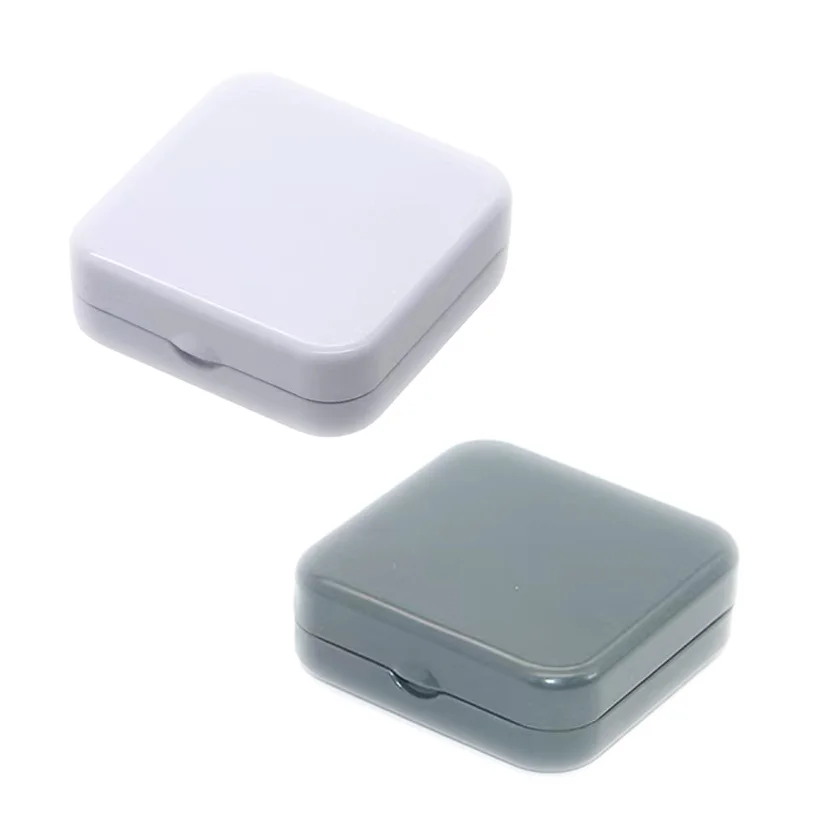 Mini Tin 60X60X20MM Metal Tin Box Portable Small Container Storage Case with Solid Hinged Top