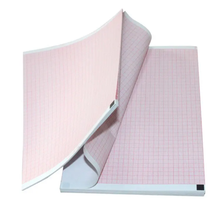210*140MM-140P  Sheet SCHILLER ECG Paper 210*300mm Red Grid Medical Recording Paper