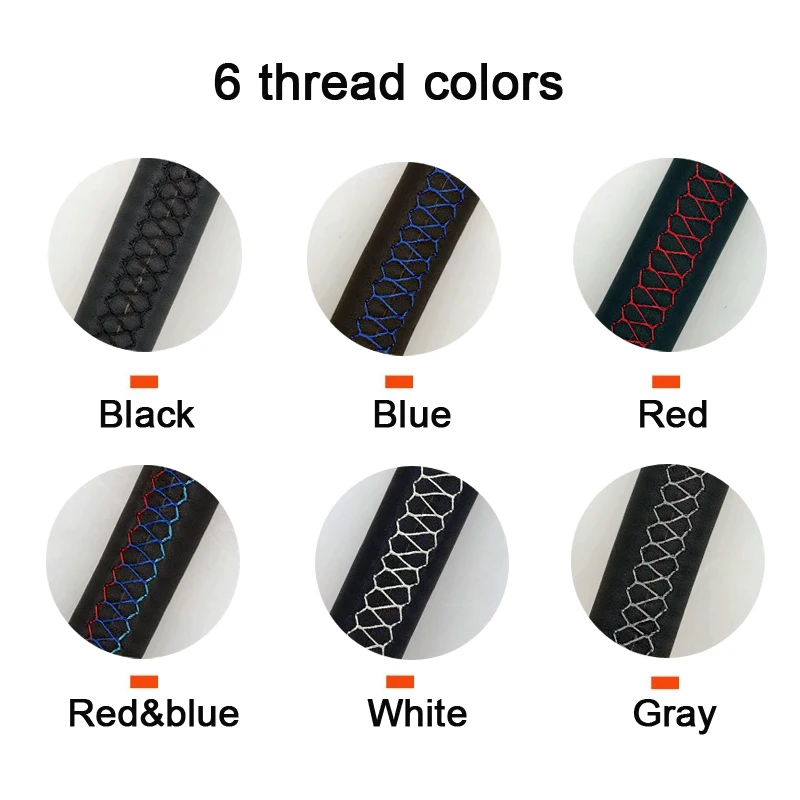 Black Genuine leather Car Steering Wheel Cover for Opel Zafira A 1999-2005 Buick Sail Opel Astra G H 1998-2007 2004 2003 2002