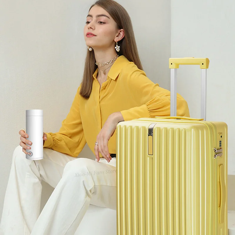 Портативный электрический чайник Xiaomi, Термокружка, дорожный кофейный водонагреватель с контролем температуры, умный чайник для воды, термос