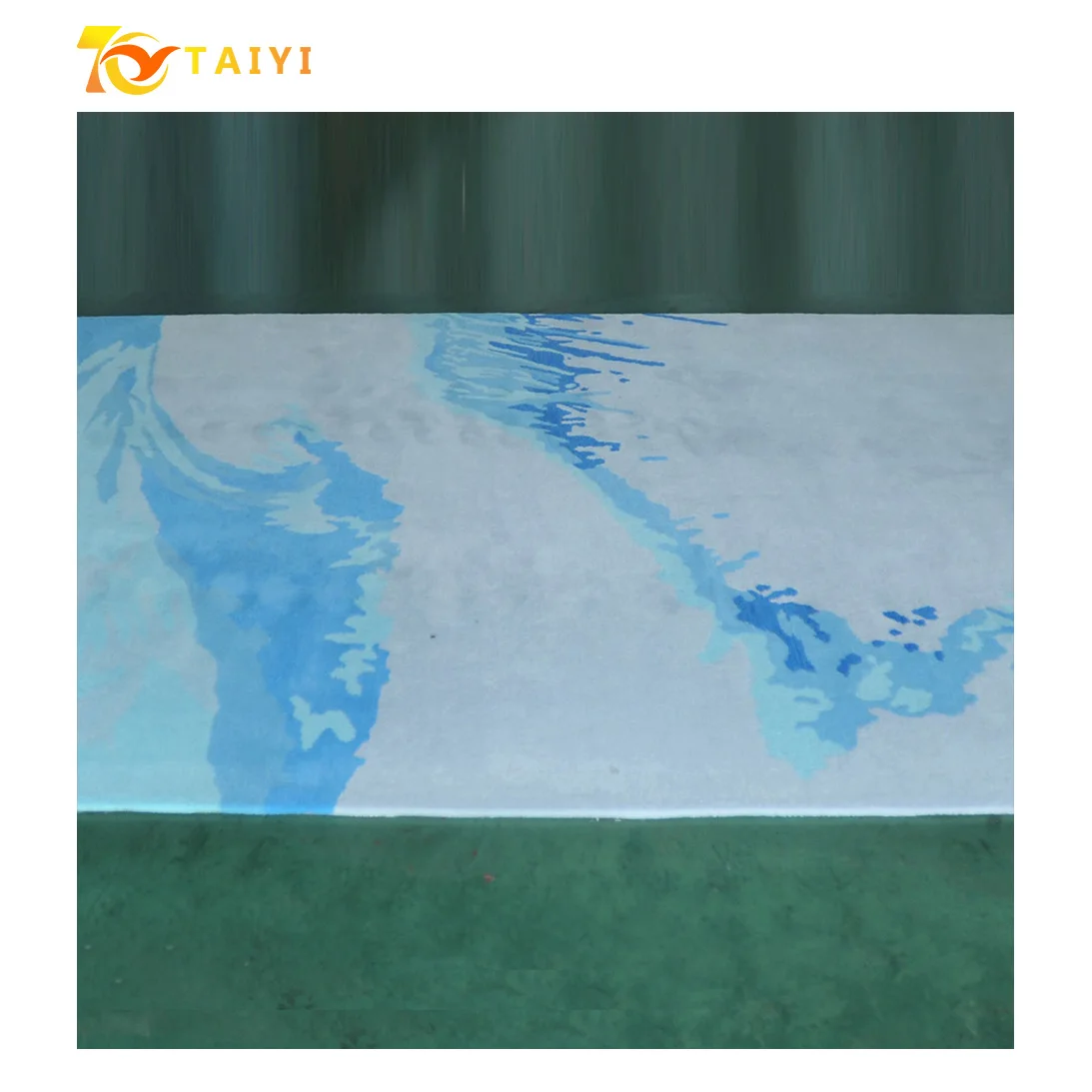 Taiyi handmade tufted plain carpet wool carpet for living room luxury custom area rugs