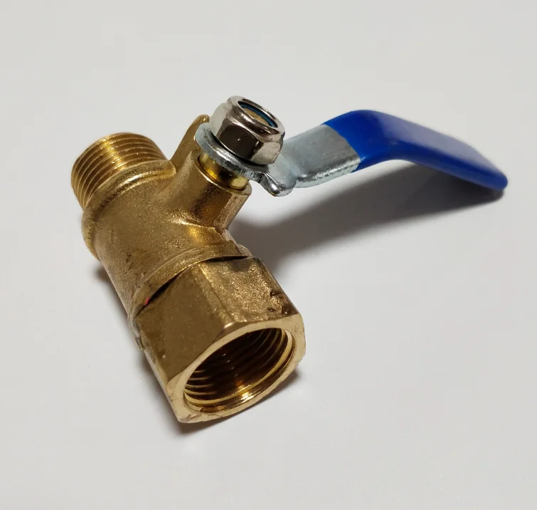 High quality brass female thread  bule handle forged brass  ball valve