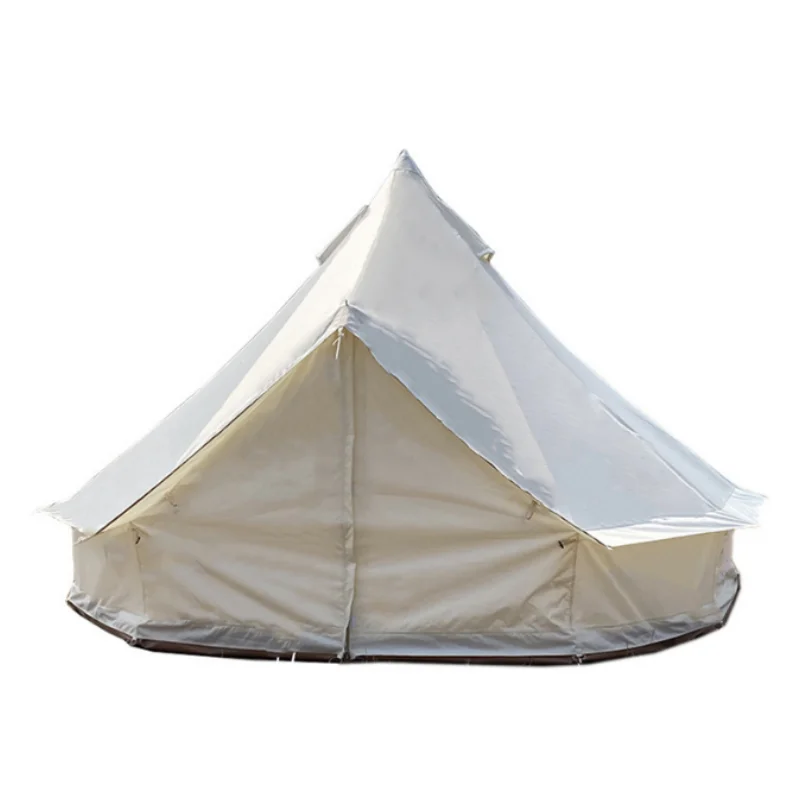 Factory high-quality Large Yurt Tent 3M 4M 5M 6M Outdoor Glamping Round Bell Tent for Hotel Resort Events Bell Tents Glamping