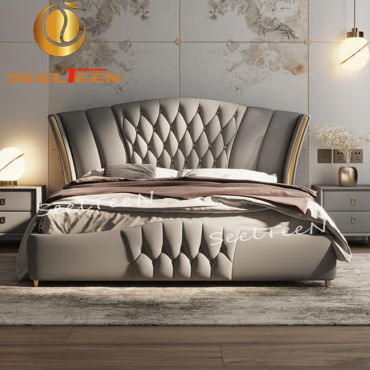 Designs Luxury Solid Wood Hotel Furniture 5 Star Master King Size Bedroom Set