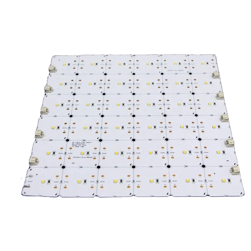 24V 2835 Flexible Pcb For LED Strip 36 LEDS 225*225mm Long Wide Square Board CRI90 7.2W For Artistic Design Punching Plate Back