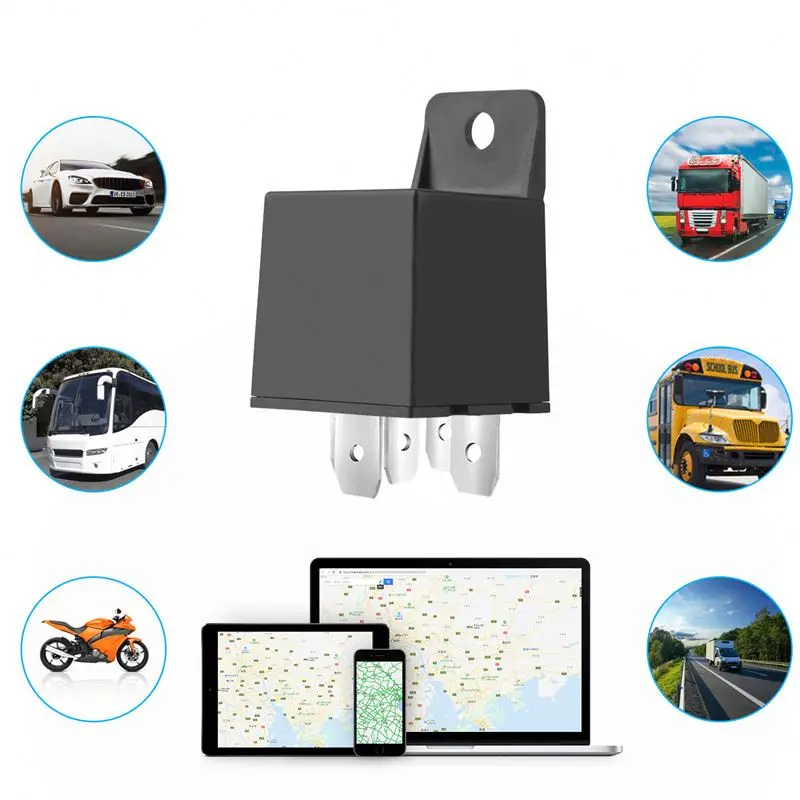 Factory direct real street map relay car security tracker sms gps cut oil gps equipment for locating cars