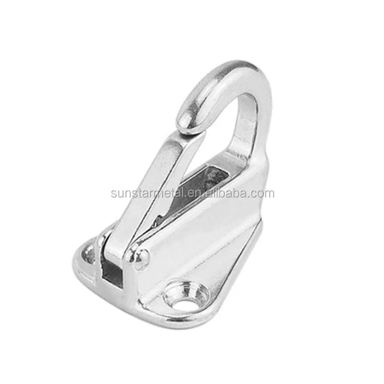 marine grade accessories Stainless steel Spring Hook carabiner for mooring a buoy fenders