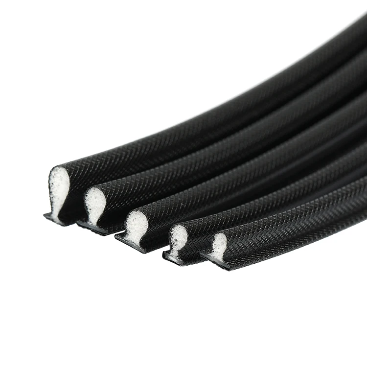 Door bottom wind insect proof and sound insulation rubber seal strip