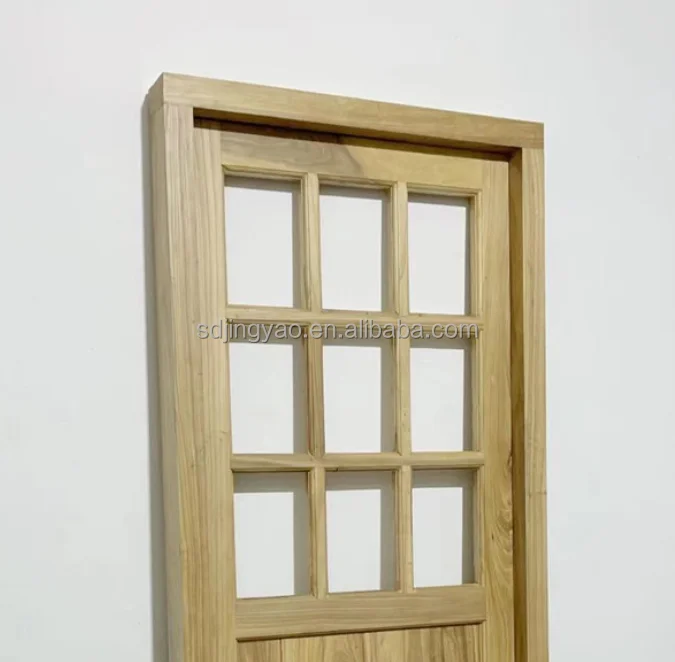 Elm interior Chinese simple entry door home stay flat set door solid wood classical room door customization