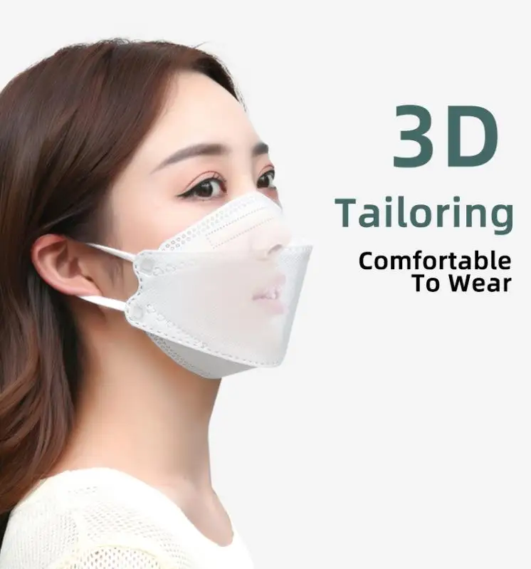 Маска KF94 в форме рыбы для лица с защитой от пыли и дымки 3D 4 слоя для взрослых и детей facemask korean face maskss amazon provider