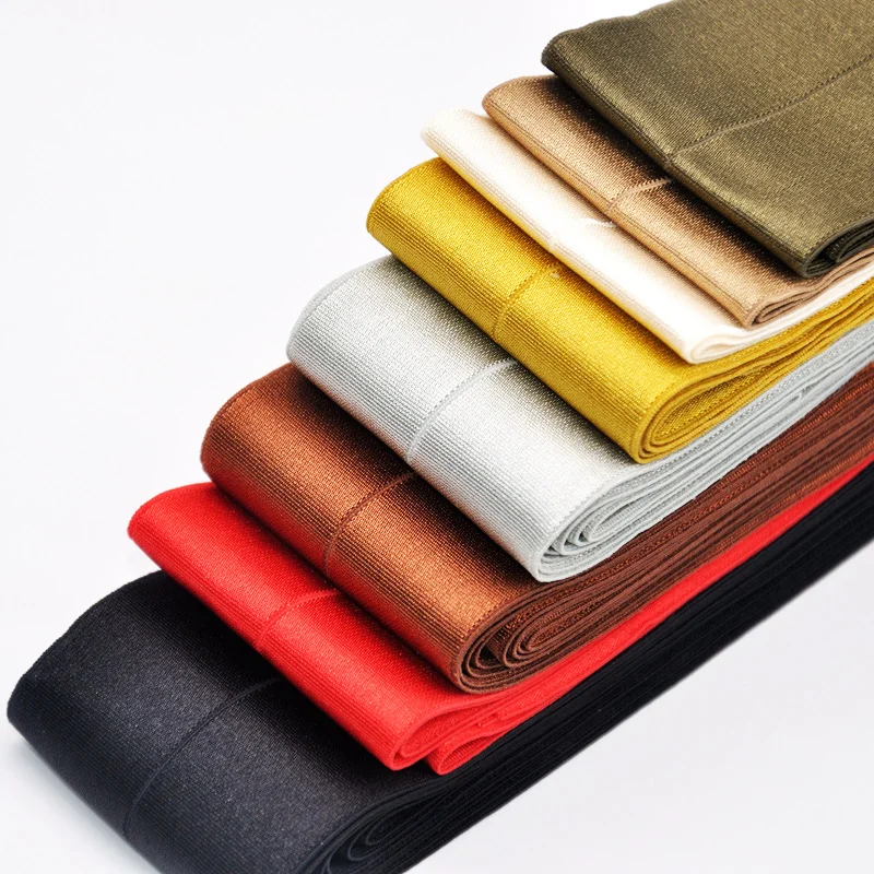 6CM shining foldover elastic dress waistband foldover elastic webbing in stock