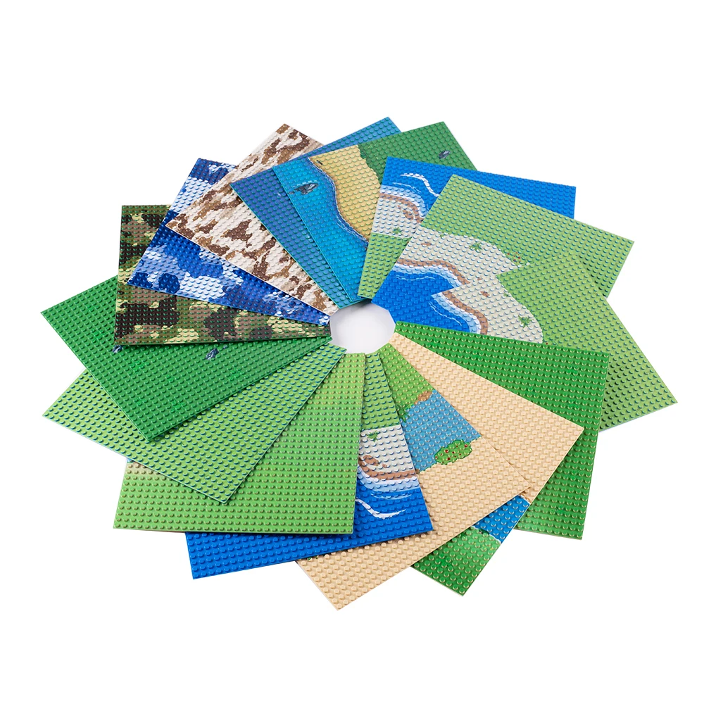 Seabeach Base Plate 32x32 Small Dot Board Compatible with Classic DIY Blocks Sea Island Baseplate for Building Blocks Toy