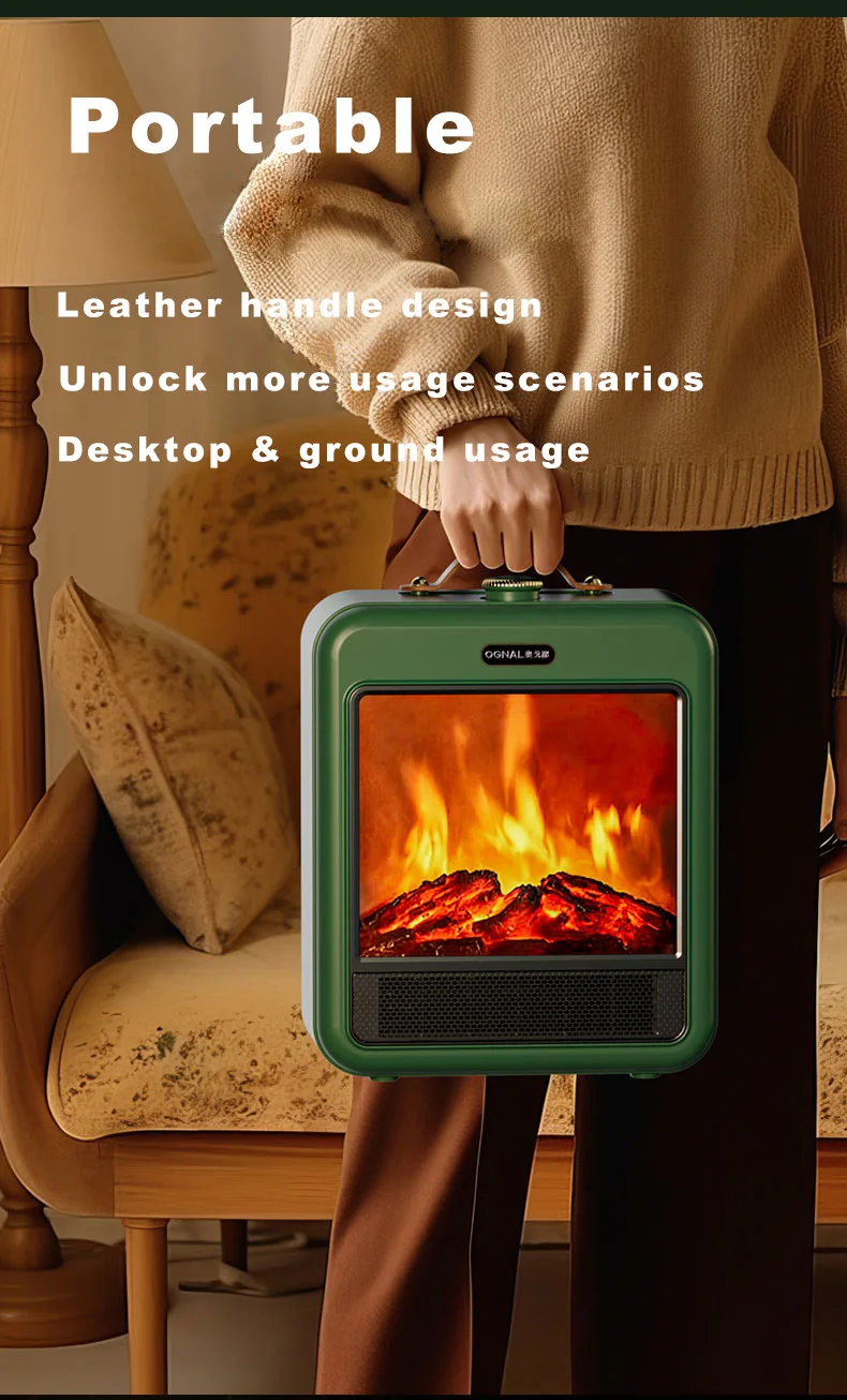 1700w Portable Ptc Infrared Heater Desktop Mini Electric Heater Fan For Winter Heating For Home Bathroom Bedroom