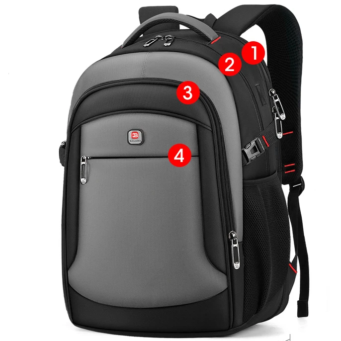 Multifunctional backpack large capacity Men business backpack laptop bag for outdoor high school student school bag