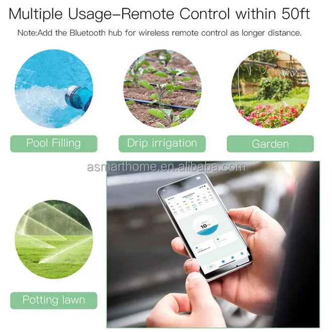 New Design Home Garden Accessories Tuya wifi automatic watering irrigation system sprinkler intelligent control timer