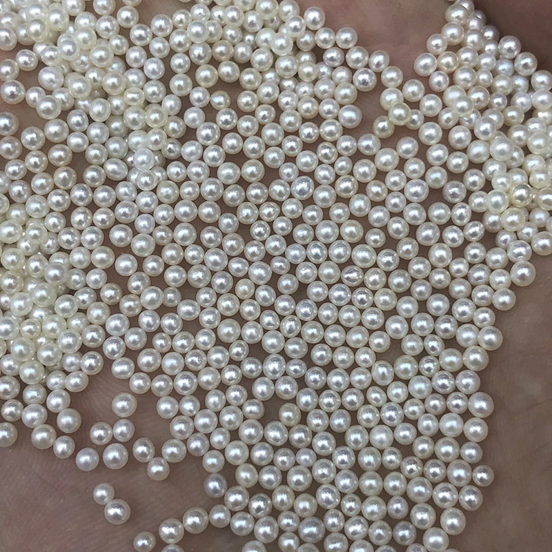 zhuji wholesale triple A grade natural freshwater pearls small,2-2.5mm,high luster,round,clean surface