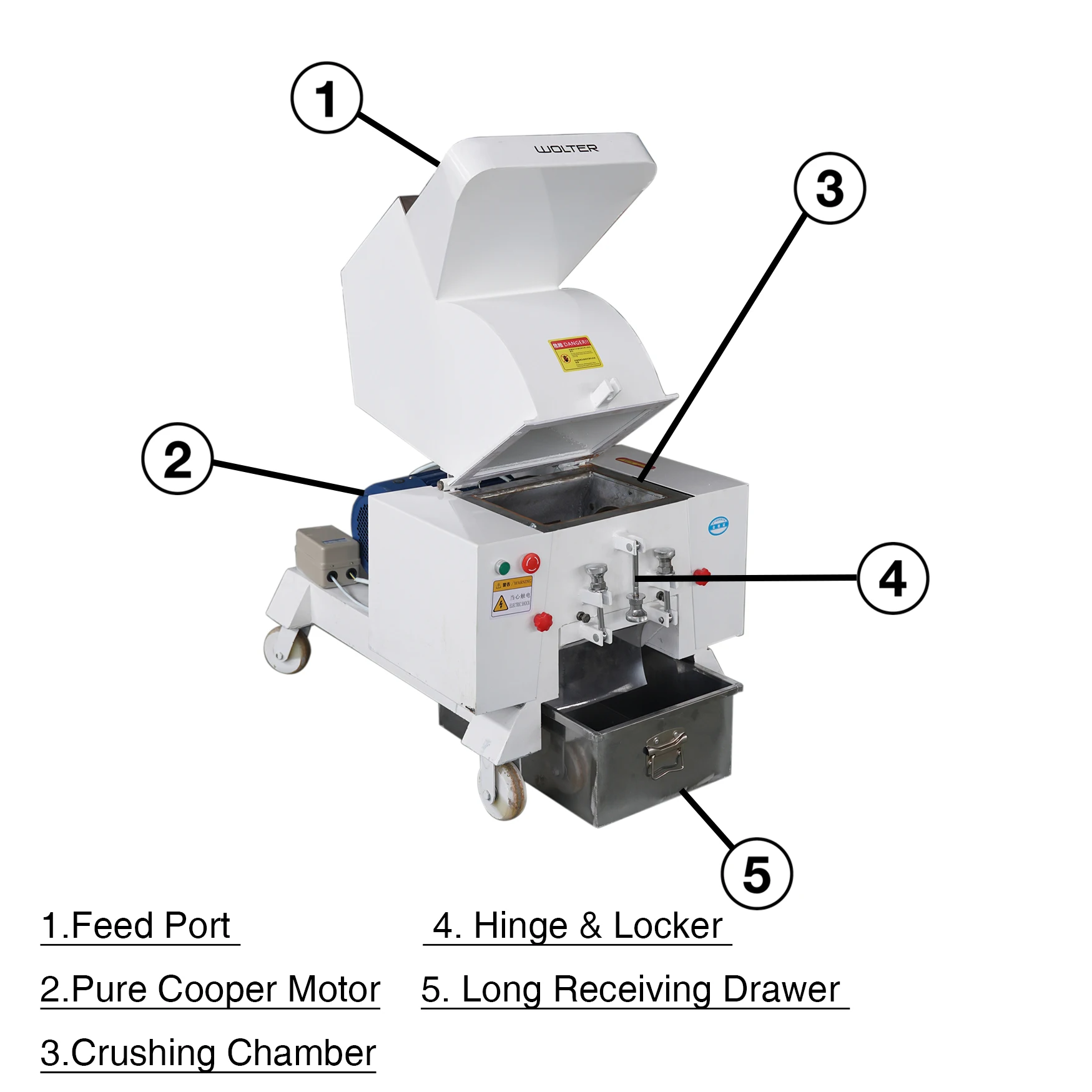 Multifunctional plastic grinding mill plastic scrap crusher machine