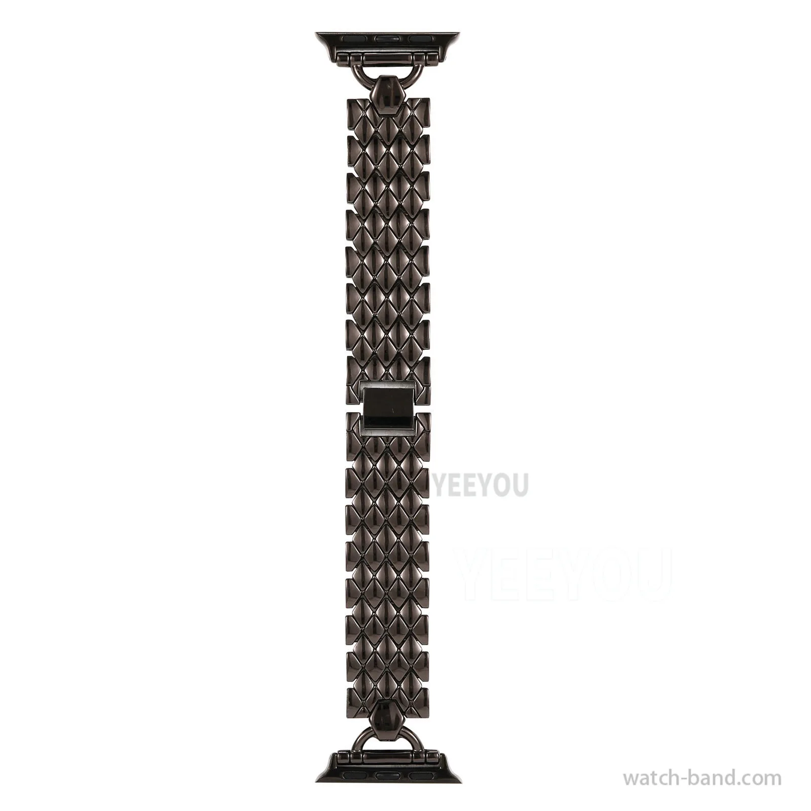 Luxury D-Link Stainless Steel Watch Band 49mm Metal Wrist Strap for iWatch 7 6 5 4 SE 3