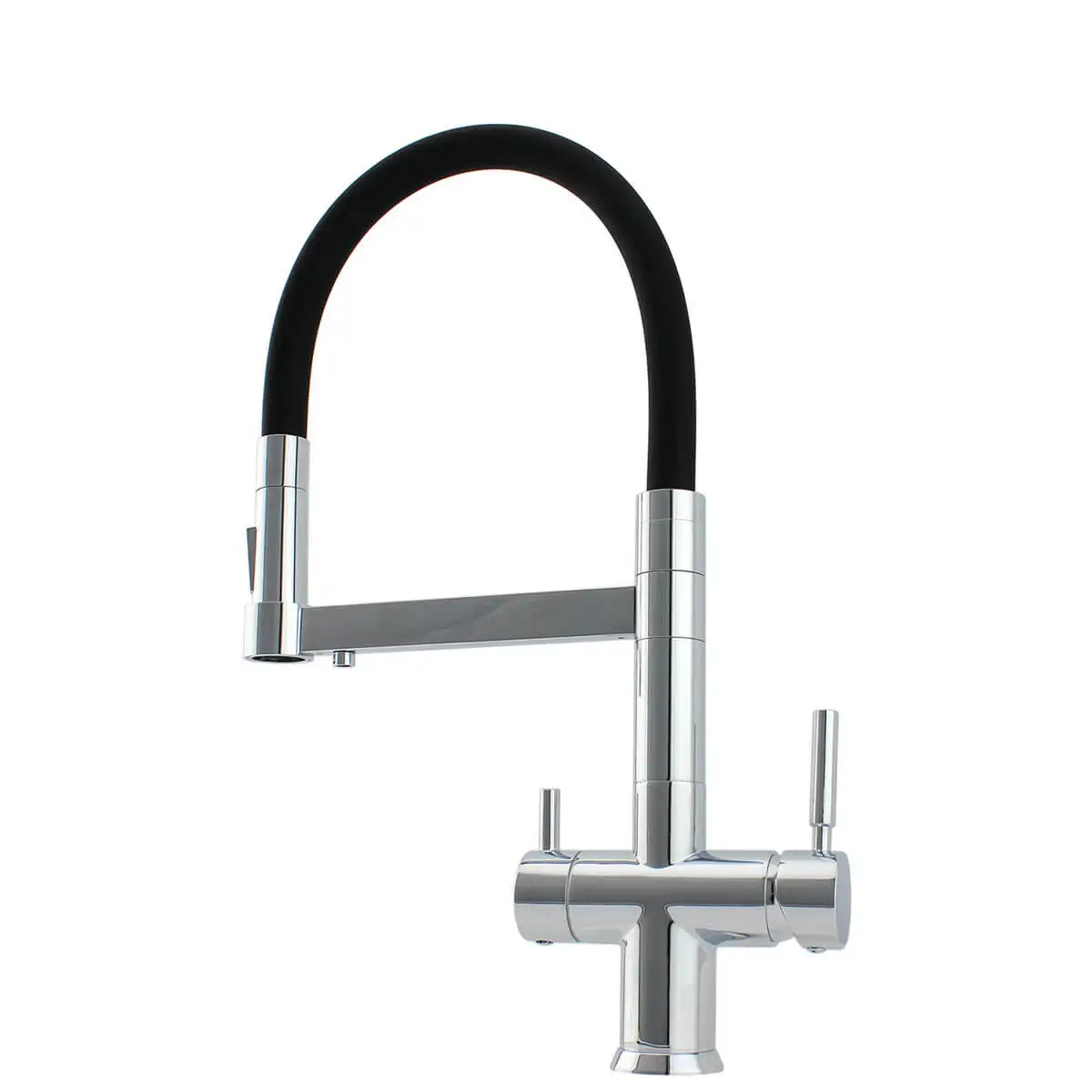 High Quality Solid Brass Commercial Spring Kitchen Mixer Faucet Pull Out Sprayer 3 Way Kitchen Faucet