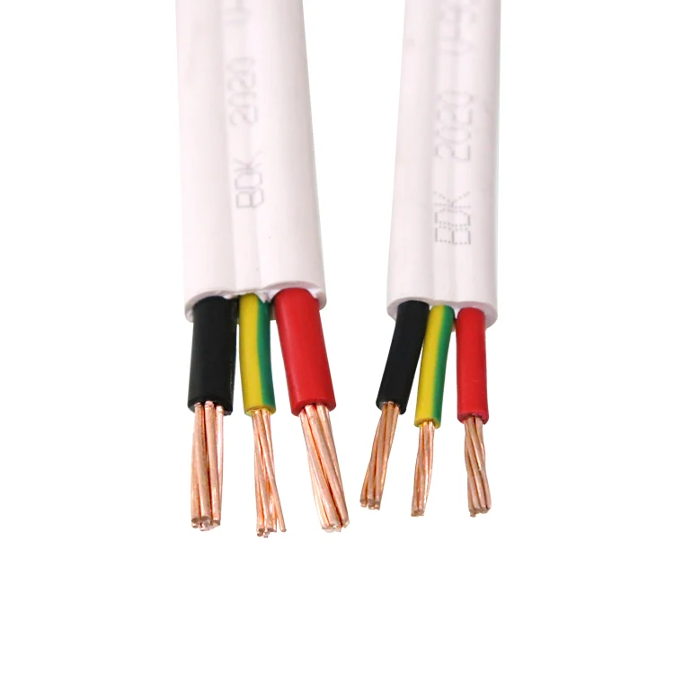 Popular Australian standard copper conductor pvc insulated heating twin and earth flat TPS cable with SAA approval