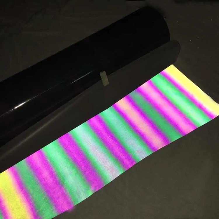 Iridescent rainbow reflective Heat Transfer Reflective Film for laser plotter cutting