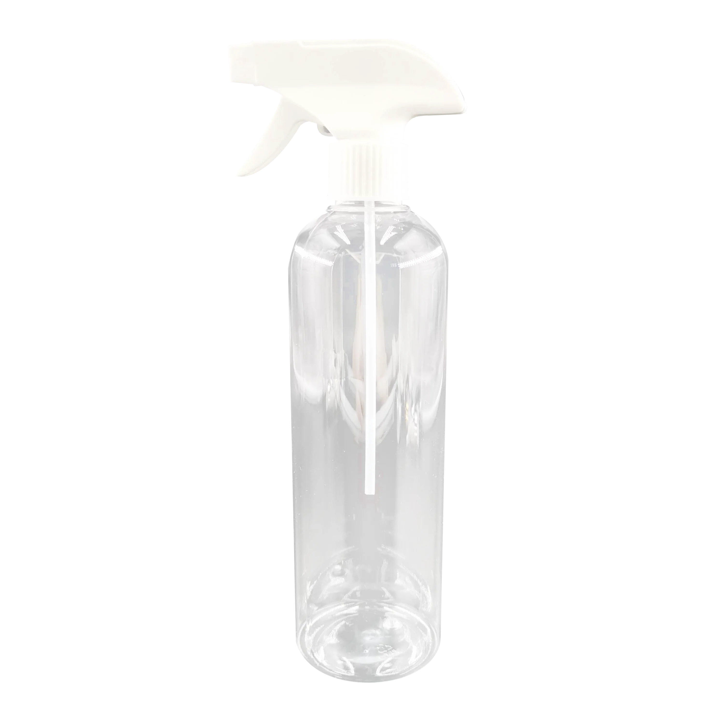 Clear Cleaning Solutions Containers 500ml 16oz Bullet Shape Cosmo Plastic Spray Bottle With 28-410 Neck Trigger Spray