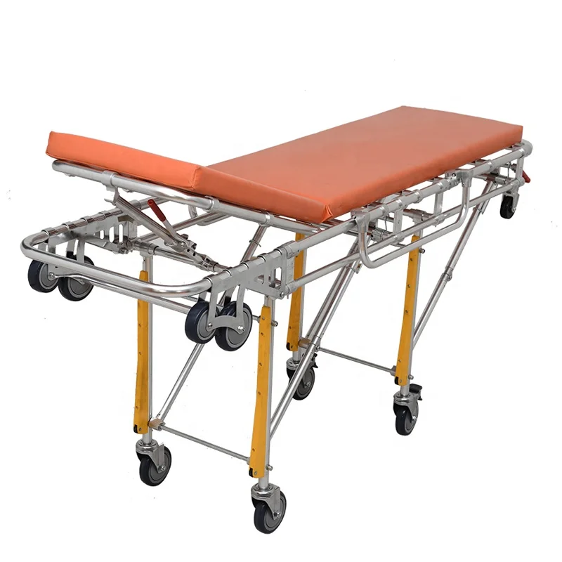 high quality aluminum alloy ambulance automatic loading stretcher bed for ambulance car