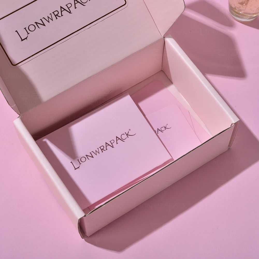 Lionwrapack Custom Logo Corrugated Perfume Boxes Environmentally Friendly and Sustainable Cosmetic Packaging Set