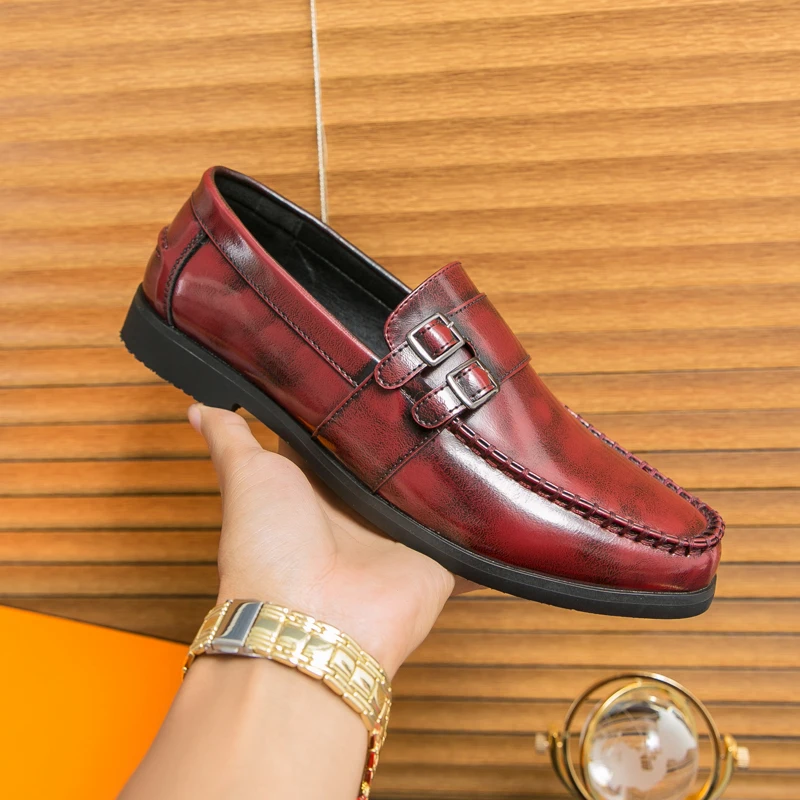Alibaba-Webshop Hot Sale China Factory Cheap Business Classic Knit Design Oxford Flat Dress Shoes for Men Latest