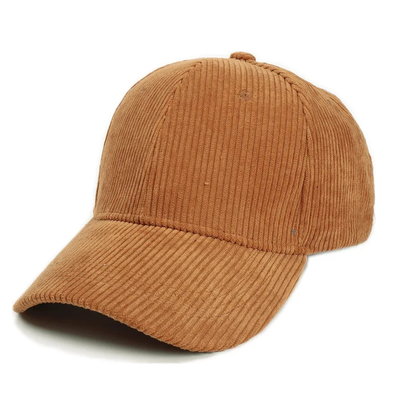 Custom Logo Blank Corduroy Snapback Hat Black Vintage Unconstructed Floppy 6 Panel Hat