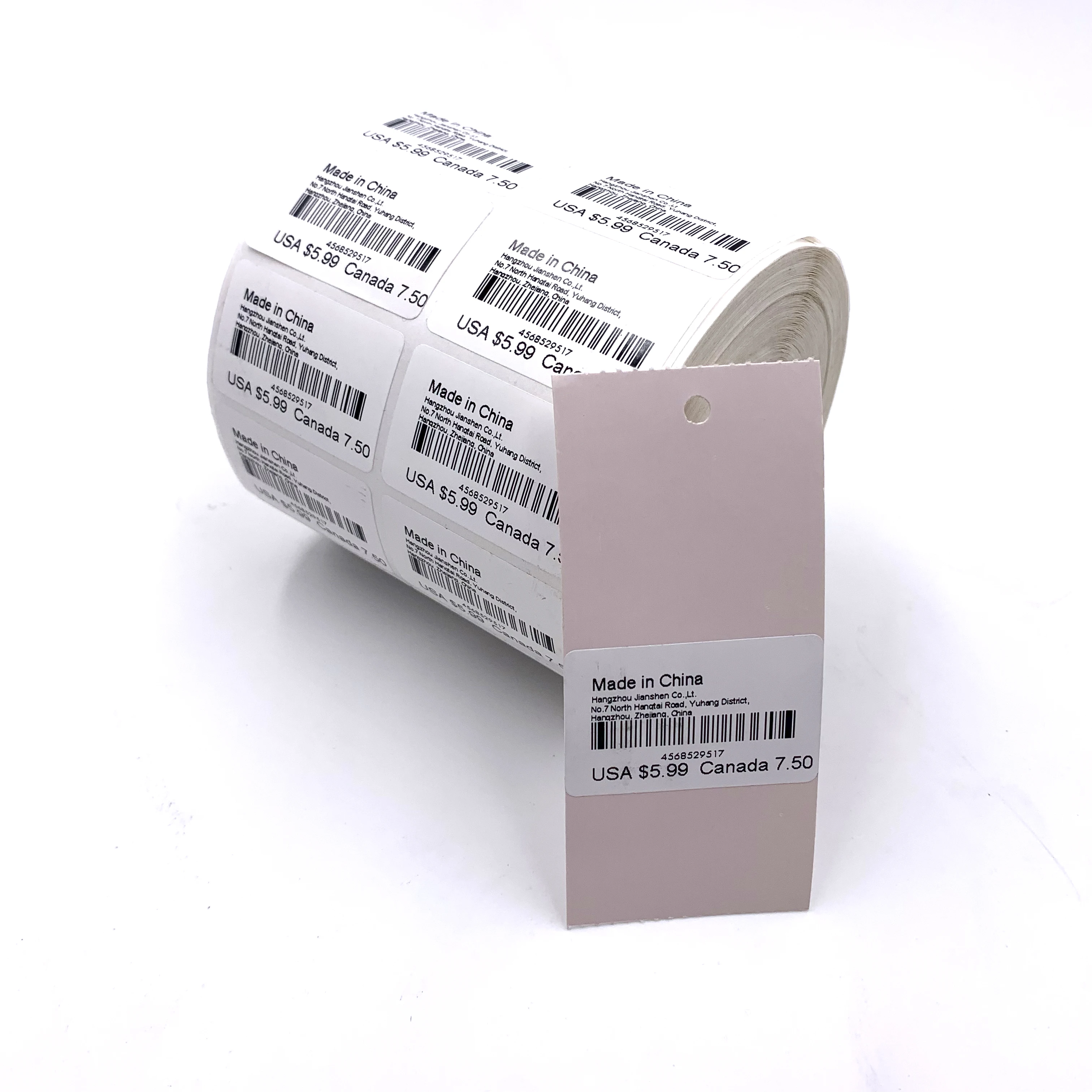 
35mm*12mm Cheap self adhesive paper roll custom product sticker price label sticker for price tags 