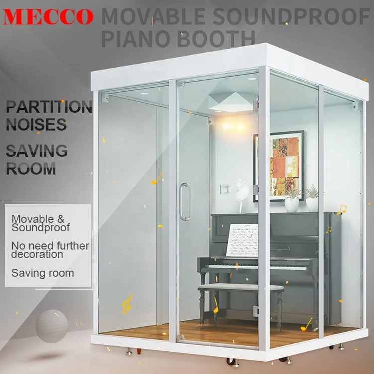 Office Furniture Silent Piano Booth Recording Room Acoustic Booth Movable Meeting Offical Pod Phone Soundproof Offical Booth