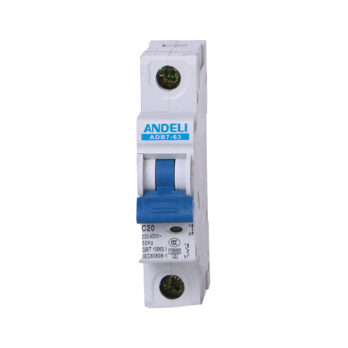 ANDELI mcb ADB7-63-1P mcb circuit breakers 80a 100a 125a dc miniature circuit breaker 1p