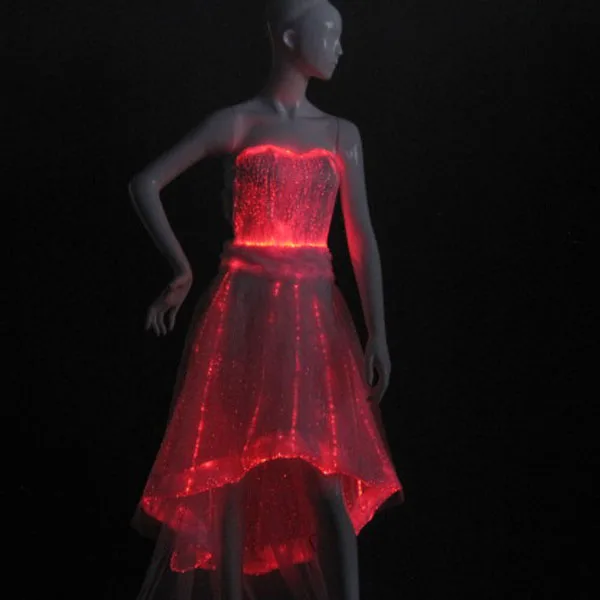 Fashion LED Light Up woman luxury clothing Luminous Illuminated Evening Dress