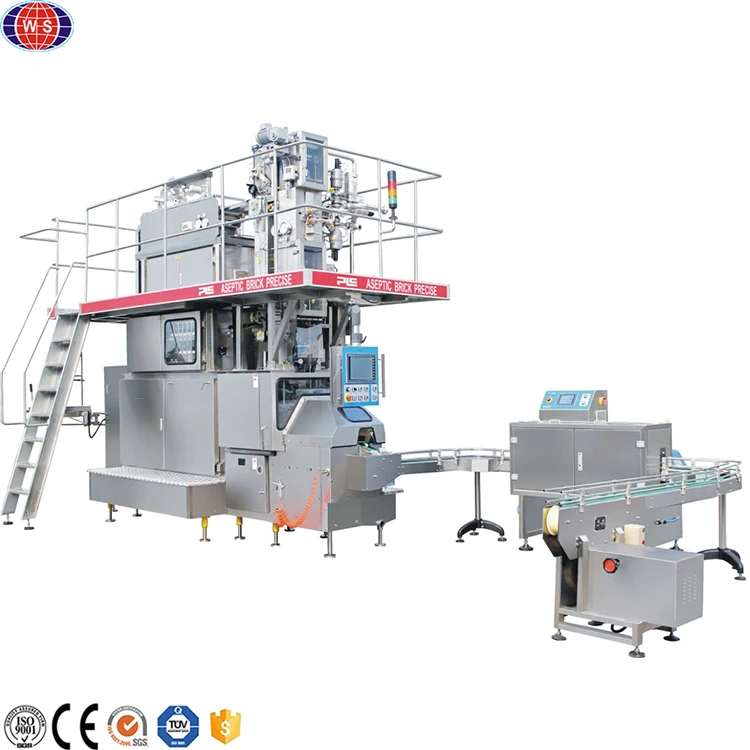 Automatic Juice Liquid Filling Machine Milk Juice Water Aseptic Brick Carton Filling And Packaging Machine