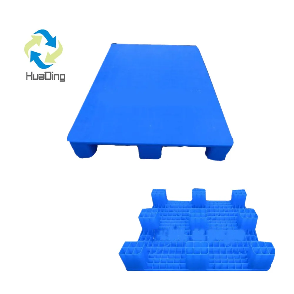 HUADING Tray Pallet for Sale Free Sample Export Plastic Cheap Pp Plastic Pallet 1100 X 1100 X 150mm Single Faced