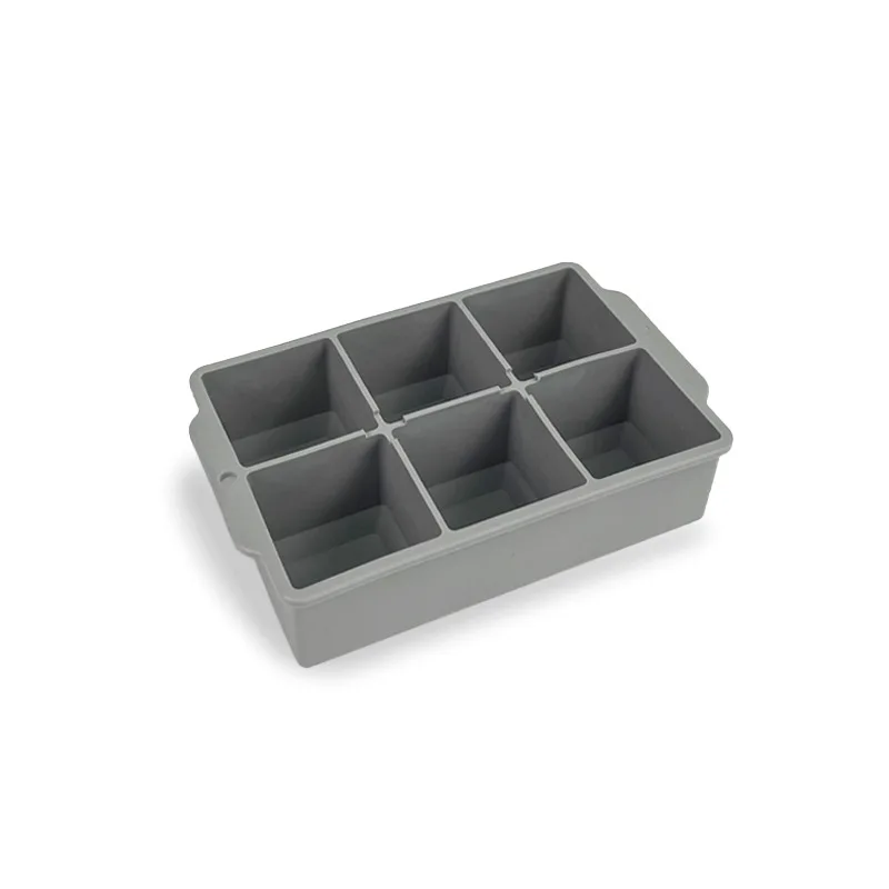 Spot 4, 6, 8, 15 square ice grid food grade silica gel with cover large ice die Make ice box