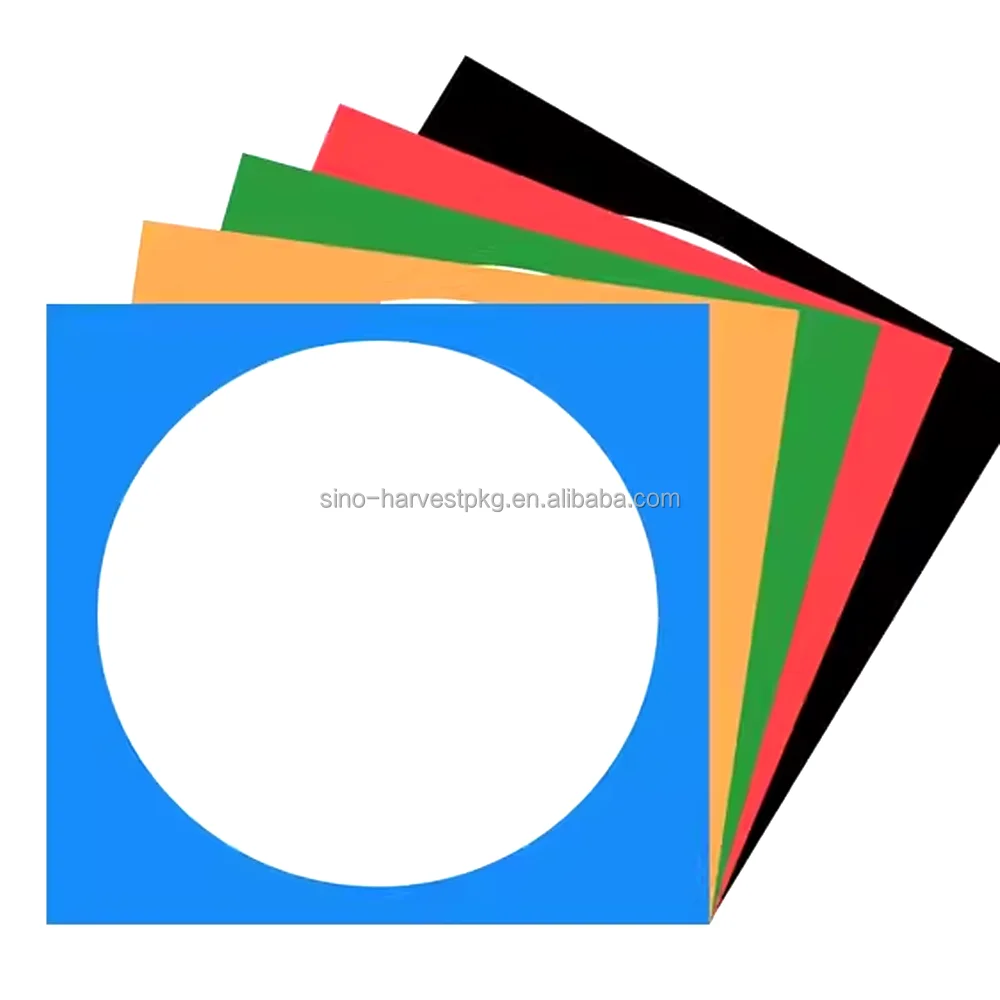 Wholesale color outer square inner circle printed cardboard 25x25CM can be used for handmade diy origami production