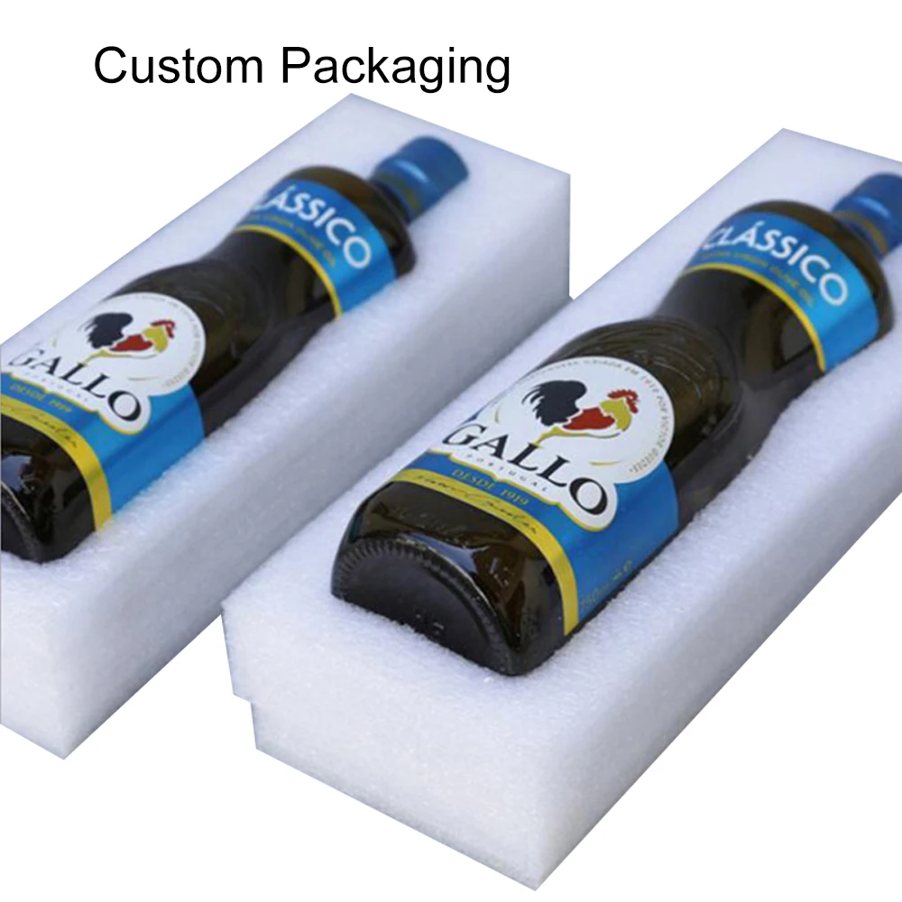 YuanYuan EPE PU EVA Wine Bottle Foam Packaging Foam Insert For Wine Glasses Sample Boxes With Foam Cut Outs