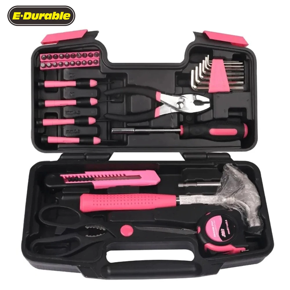 ED-84039 Hardware Electrician Special Maintenance Hand Work Tools Household Multi-function Hand Tools Box Kits Set