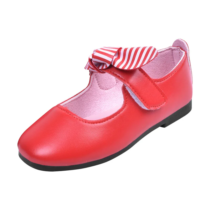 
2020 spring baby girls little leather footwear children school nude princess kids single flat ballet shoes 